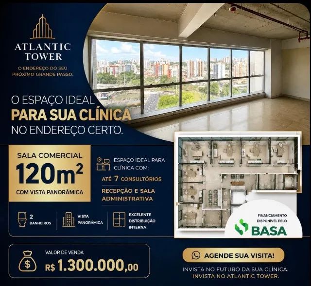 Vendo Sala no Atlantic Tower, torre Medial
