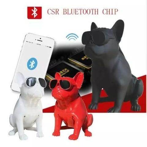 Caixa De Som Amplificada Modelo Cachorro Bulldog Bluetooth - Foto 3