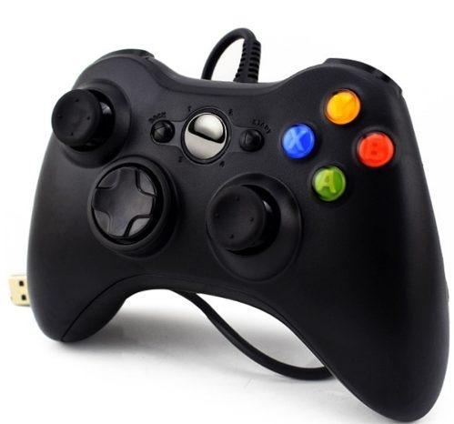 Controle Com Fio Xbox 360 E Pc Slim Joystick Notebook Usb