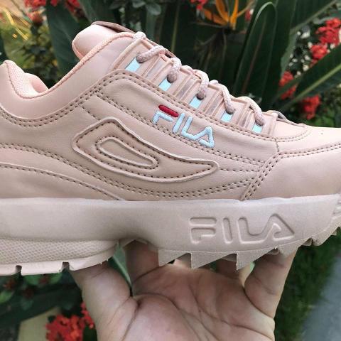 tenis fila disruptor rosa