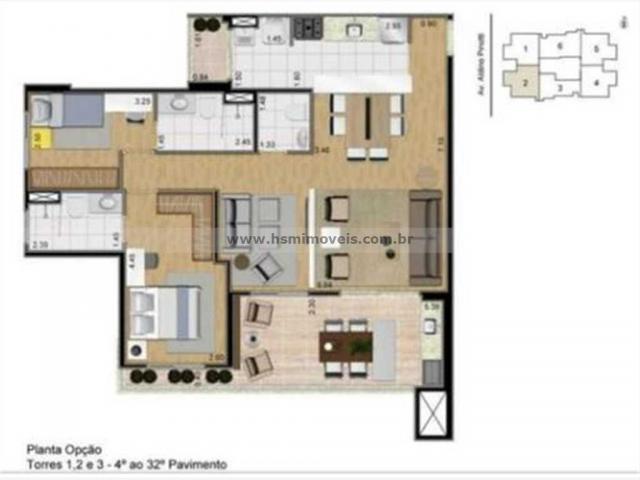 Apartamento à venda com 3 dormitórios em Centro, Sao bernardo do campo cod:15298 - Foto 17