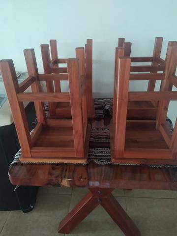 Mesa madeira no Ângico 1.00x1.00 - Foto 3