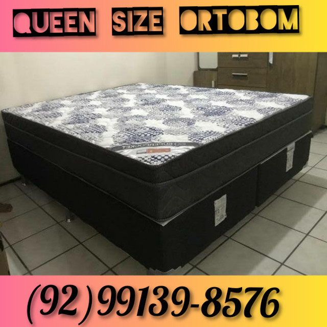 Cama Queen Size Molas Ensacadas da OrtoBom