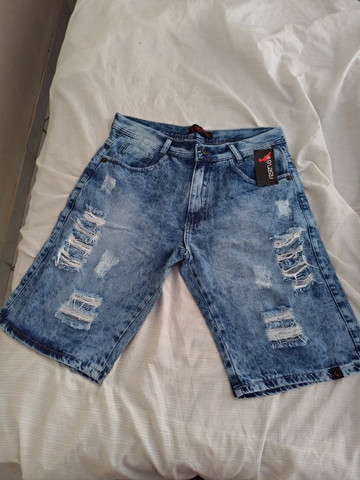 Bermuda Jeans Masculino Rasgado Roupas E Calcados Santo Antonio Vitoria Olx