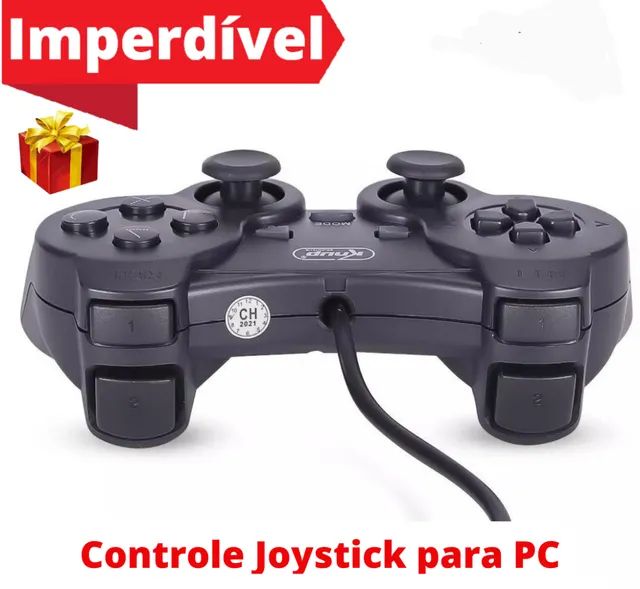 FGAMES NATAL - Controle Playstation Usb Analógico Para Computador Pc