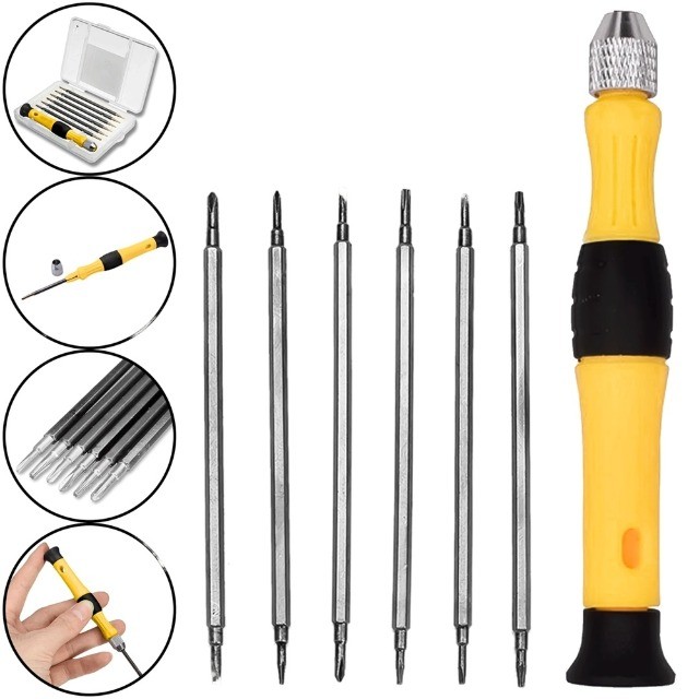 Kit Jogo De Chaves Precisão Torx 12 Peças P Celular Ak-5305 - 442 - Foto 2