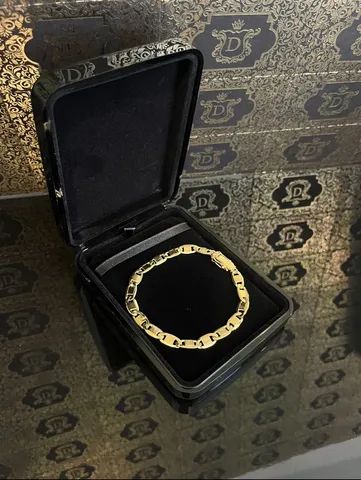 Pulseira Piastrine em Ouro 18K 750 - Foto 3