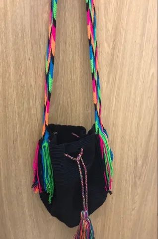 Bolsa de ombro saco em croche colombiana NOVA - Foto 2