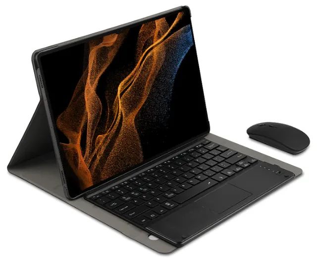 Capa com Teclado + Mouse para Tablet Samsung Tab S7/S8