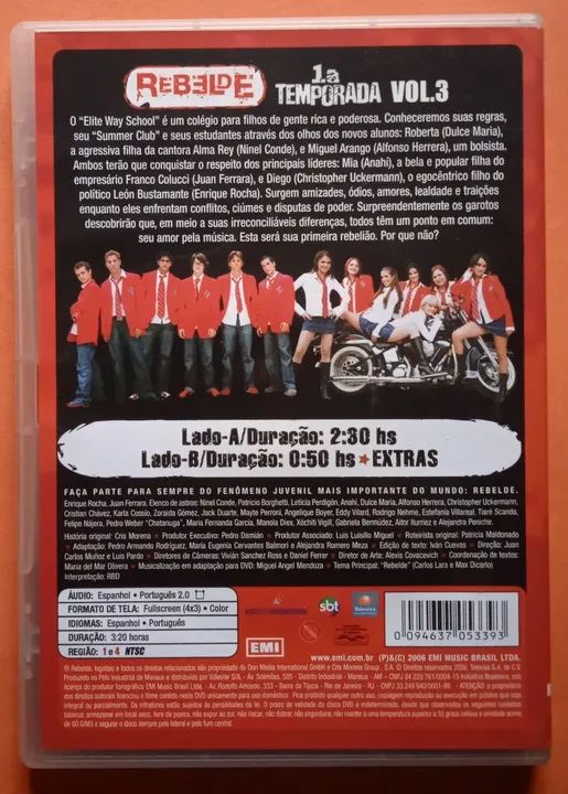 Rebelde 1a Temporada Disco 3 Dupla Face  - Foto 2