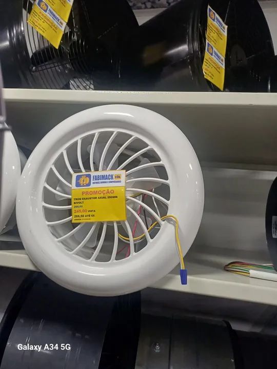 EXAUSTOR AXIAL 25CM 127/220V BV TRON