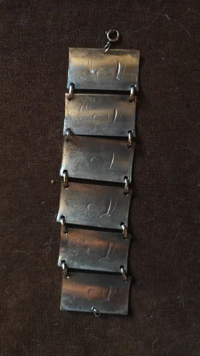 Pulseira Escrava em Prata Portuguesa Antiga - 71,7g - Foto 2