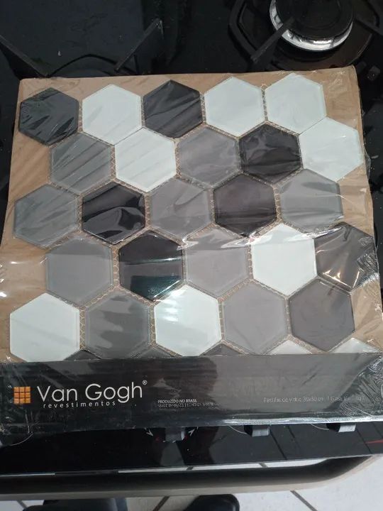 Pastilha Eco Hexagonal Cinza Claro 26x31cm Van Gogh - Foto 2