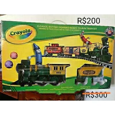 Trem importado Crayola 
