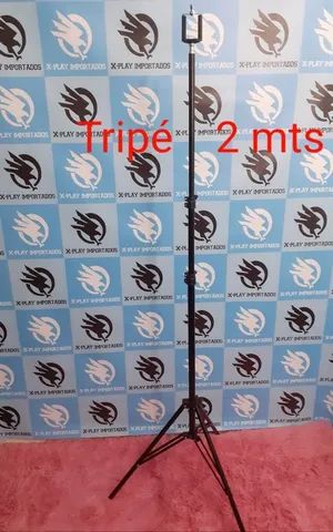 Tripé 2m p/Banner, Ring Light, Celular e Câmera 