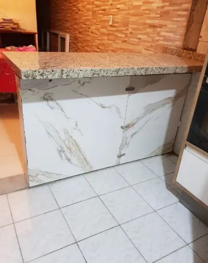 Pia Planejada / Bancada - Granito Amarelo Ornamental - Foto 2