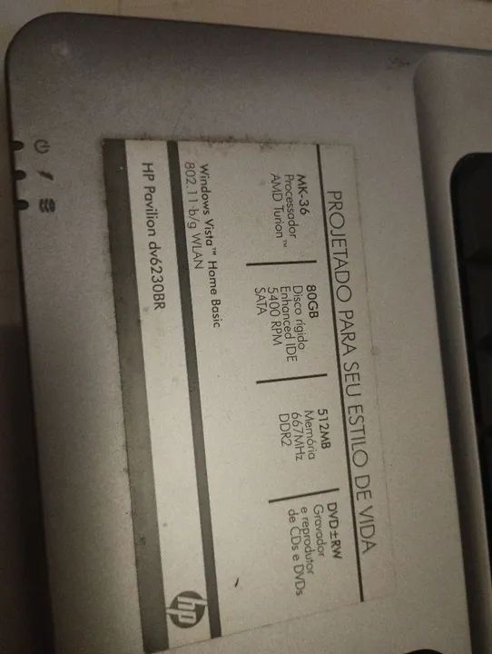 Vendo hp dv6230br defeito não liga - Foto 4