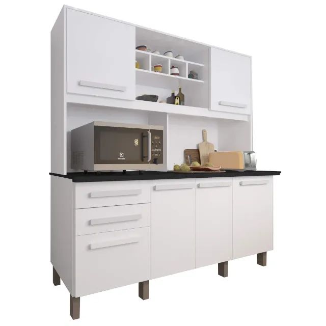 Armário de Cozinha Luna 6 Portas 2 Gavetas Imop