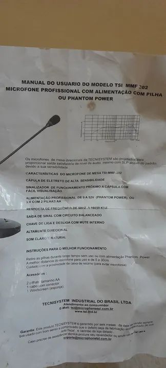 Microfone Tsi Mmf-302  - Foto 3