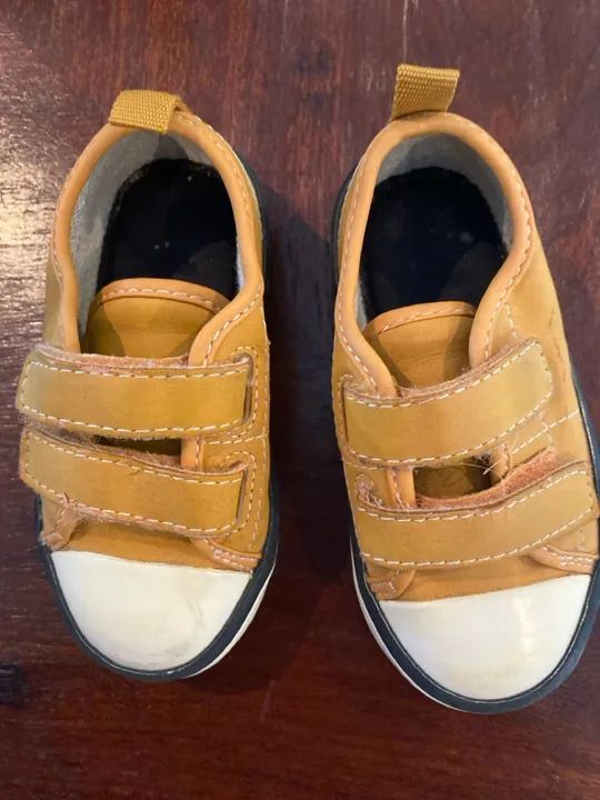 Tênis Infantil Pequeno - Amarelo - Foto 3