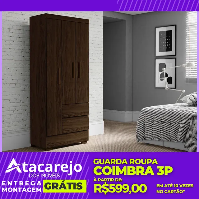 Guarda Roupa Solteiro Entrega e Montagem Grátis