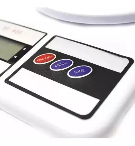 Balança Digital De Cozinha Branca Alta Precisão 10kg + Pilha - Foto 5