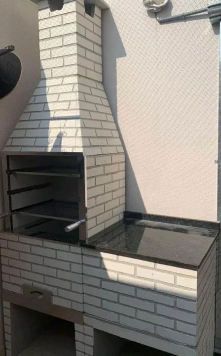 Churrasqueira Pre Moldada Com Bancada Tijolinho Média 65 Cm - Foto 2