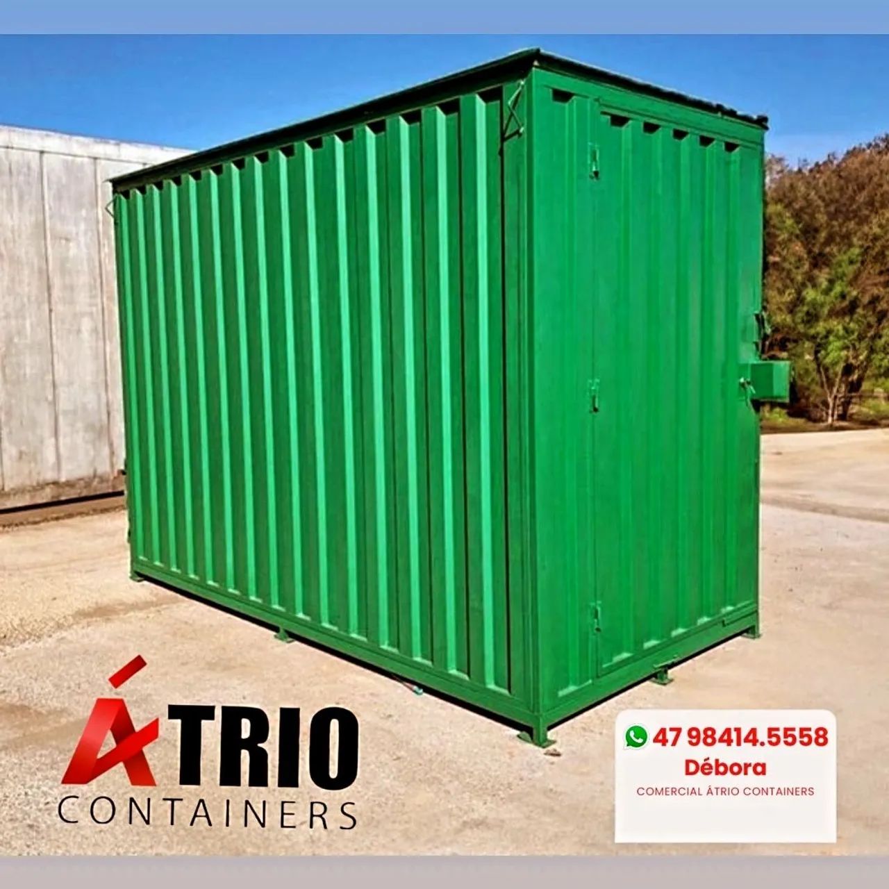 Container obra pintura acrílica 3x1.5x2.20 - Foto 2