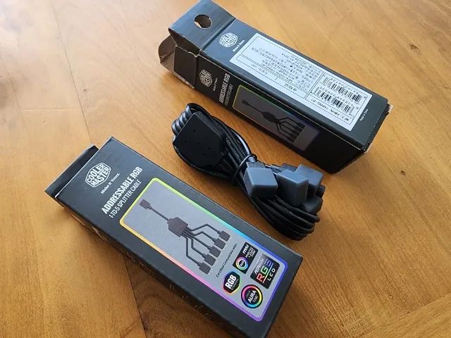 Extensor RGB 5-vias Cooler Master Hub / Cabo Splitter Led RGB 5v 3p - Foto 2