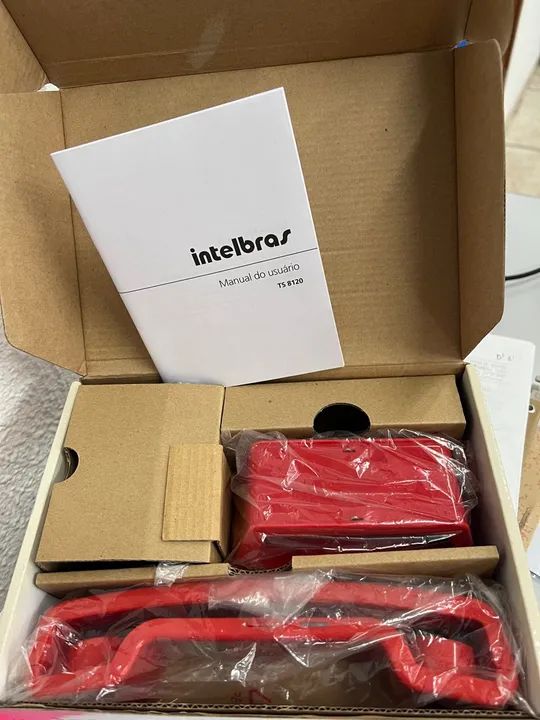 Telefone sem fio Intelbras 8120 vermelho - Foto 3