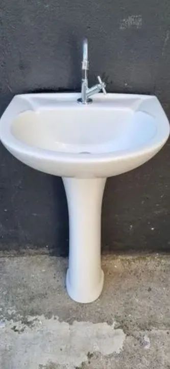 Pia banheiro louça completa - Foto 2