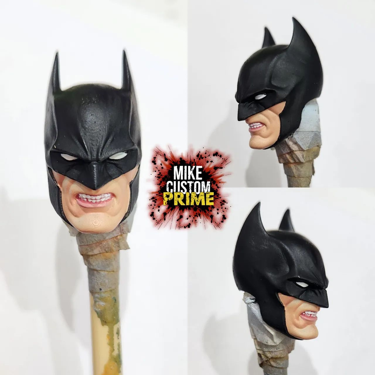Kit com 4 head custom Batman padrão mcfarlane toys  - Foto 2