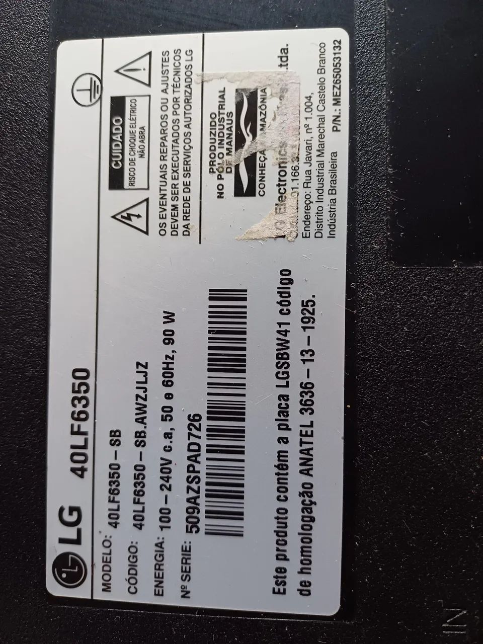 PLACA PRINCIPAL E FONTE LG 42 POLEGADAS  - Foto 4