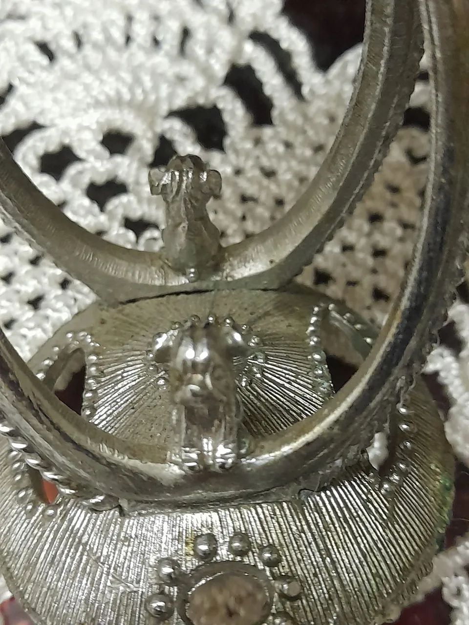 Porta guardanapo  Vintage com Detalhes Florais e Pérola - Foto 4