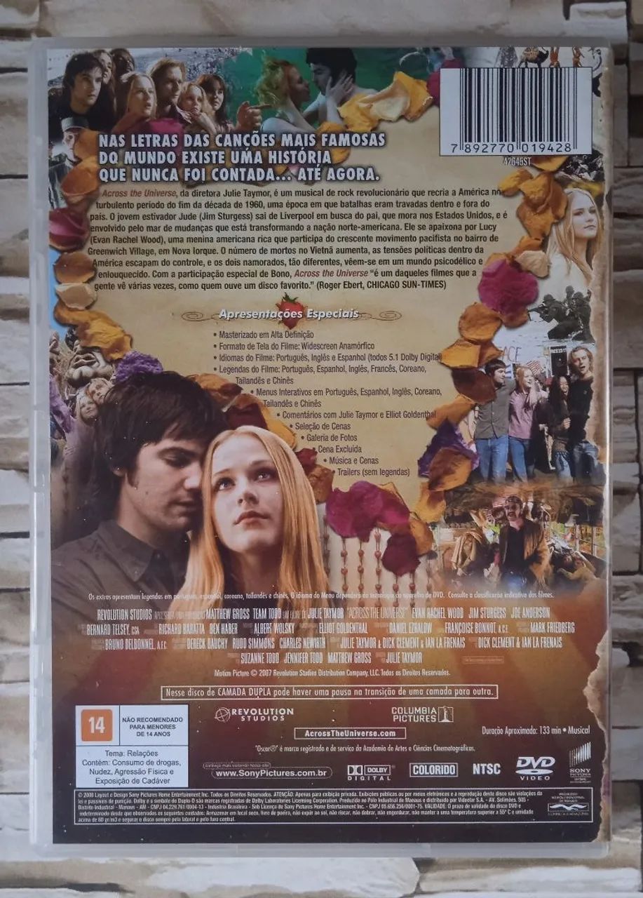DVD Across The Universe - com Evan Rachel Wood. - Foto 3