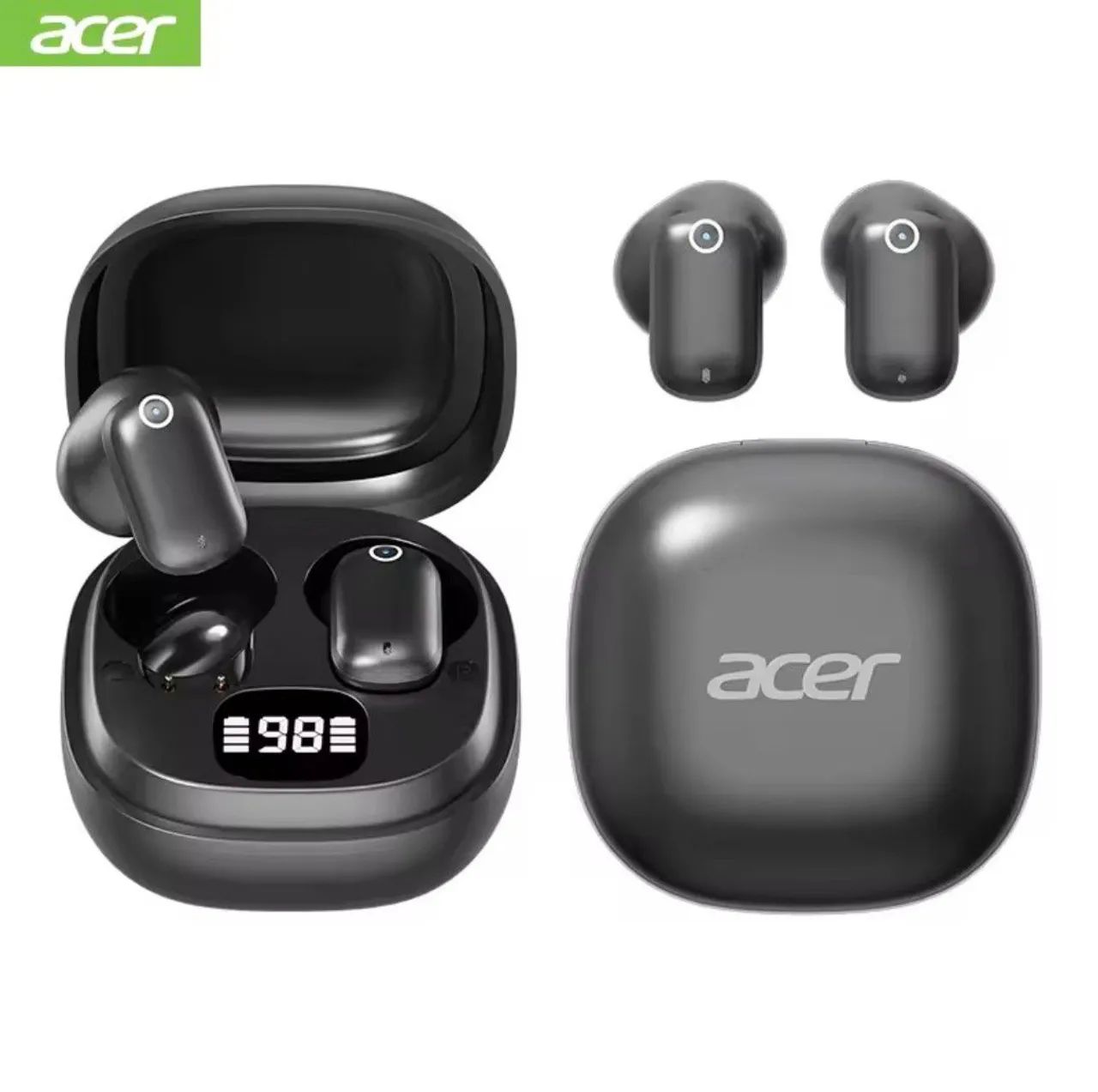 Fone Bluetooth Acer Ohm 501 TWS com Estojo USB-C<br>