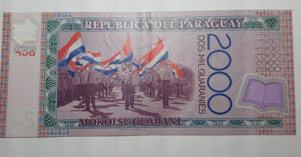 Nota 2000 Dos Mil Guaranies. - Foto 2