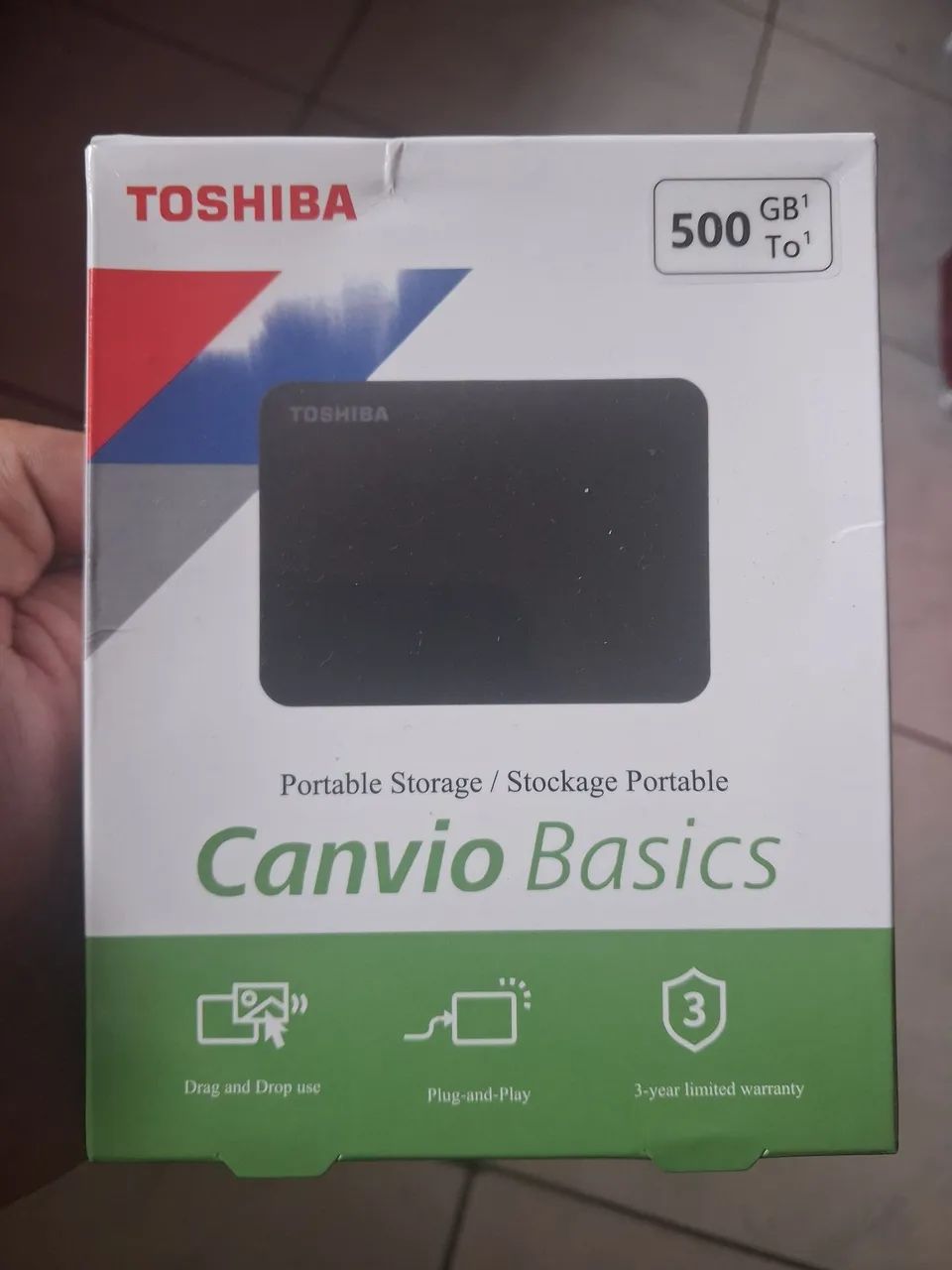 Hd externo 500 GB Toshiba