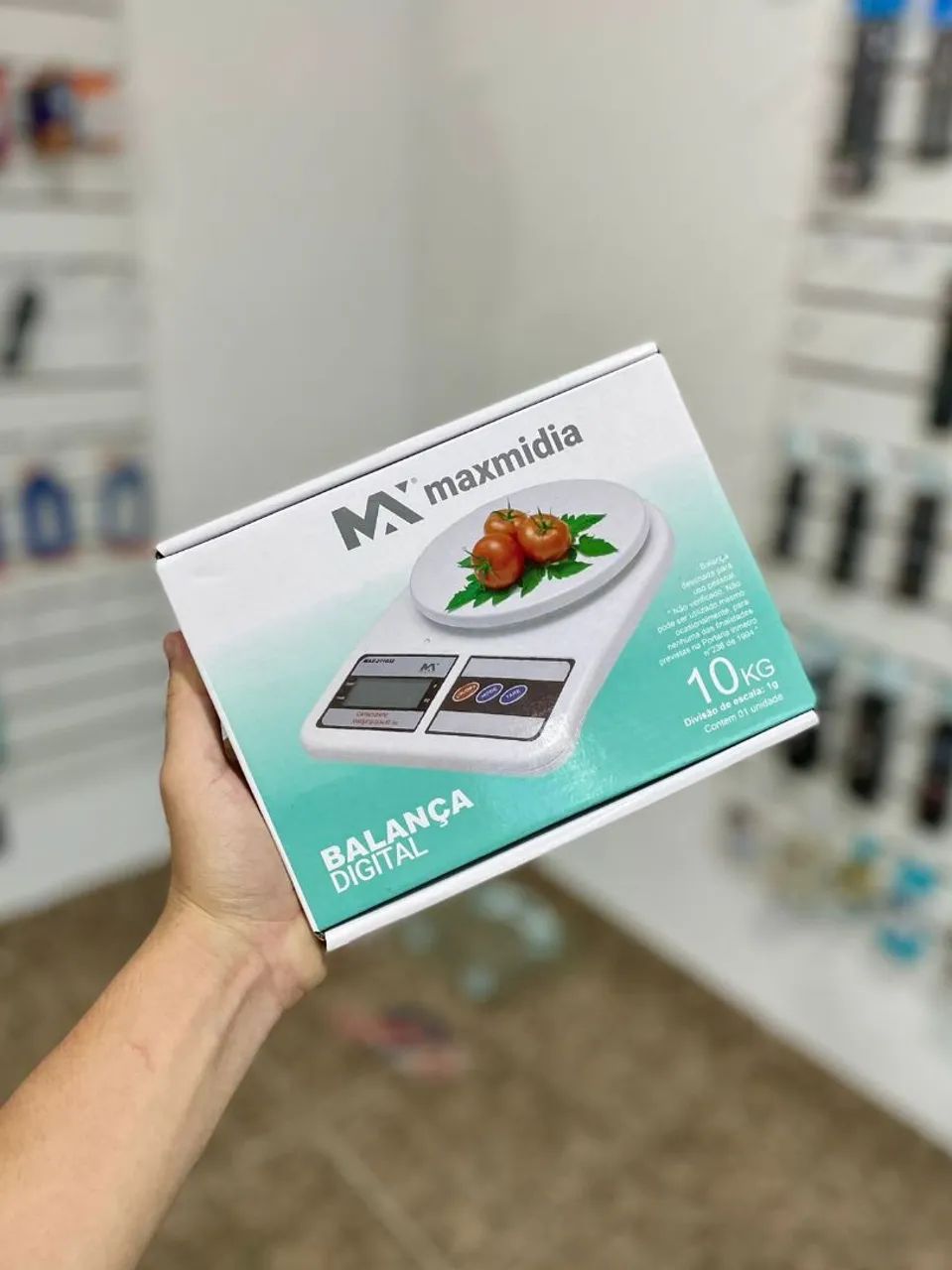Balança digital 10kg - pilhas de brinde (entrega imediata)