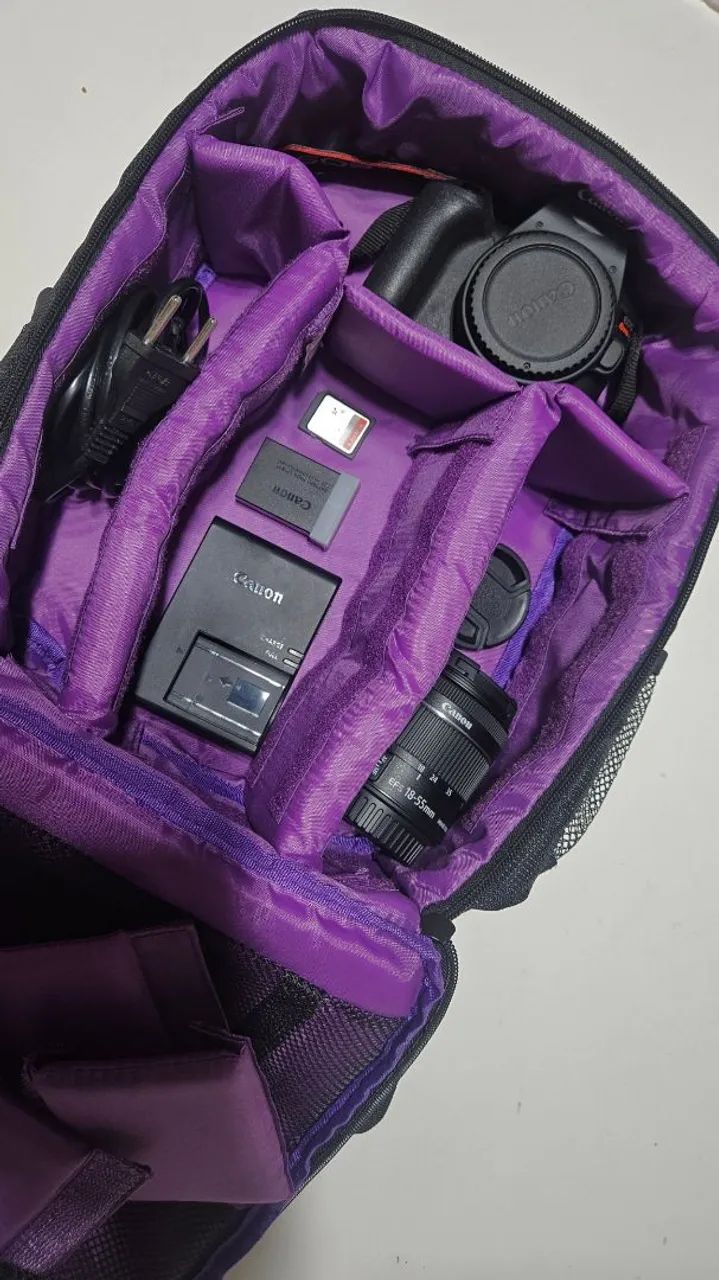 Camera Canon Sl3 Completa + Acessórios 