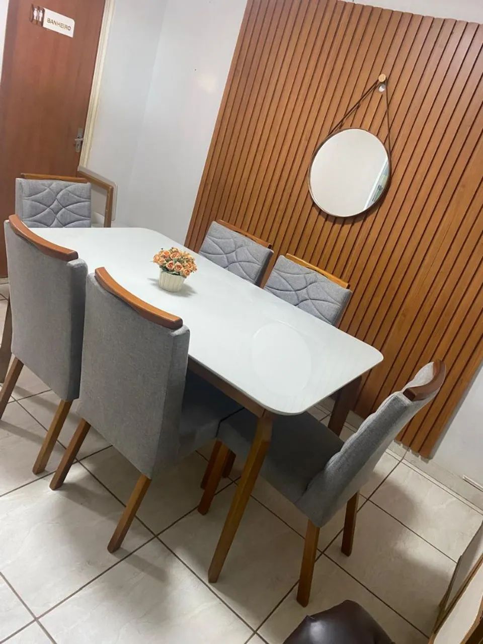 Mesa de jantar em madeira 160x90 georgi - Foto 2