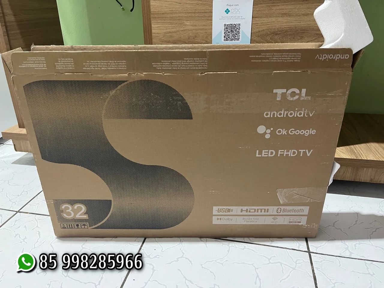 Embalagem para smart tv 32 polegadas - caixa 
