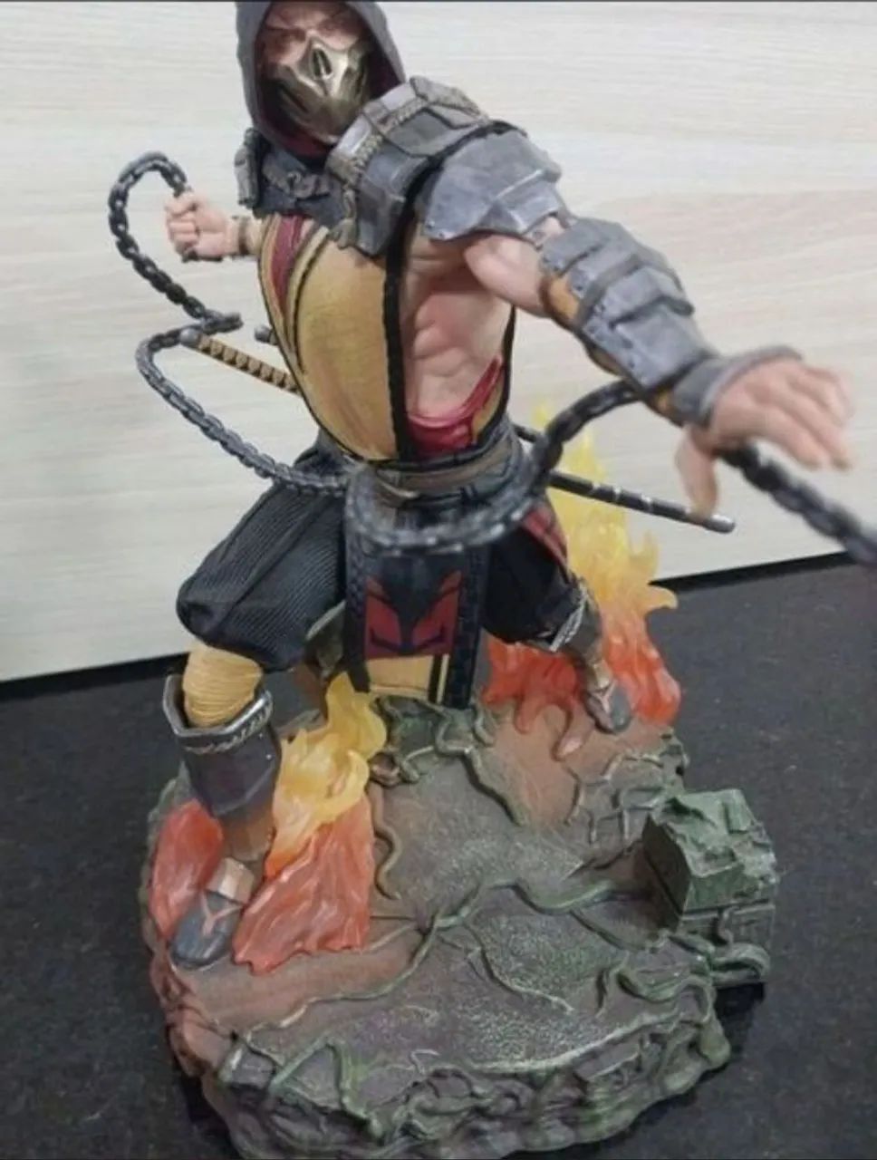 Estátua Mortal Kombat 11 Scorpion Diamond  Select Toys  - Foto 4