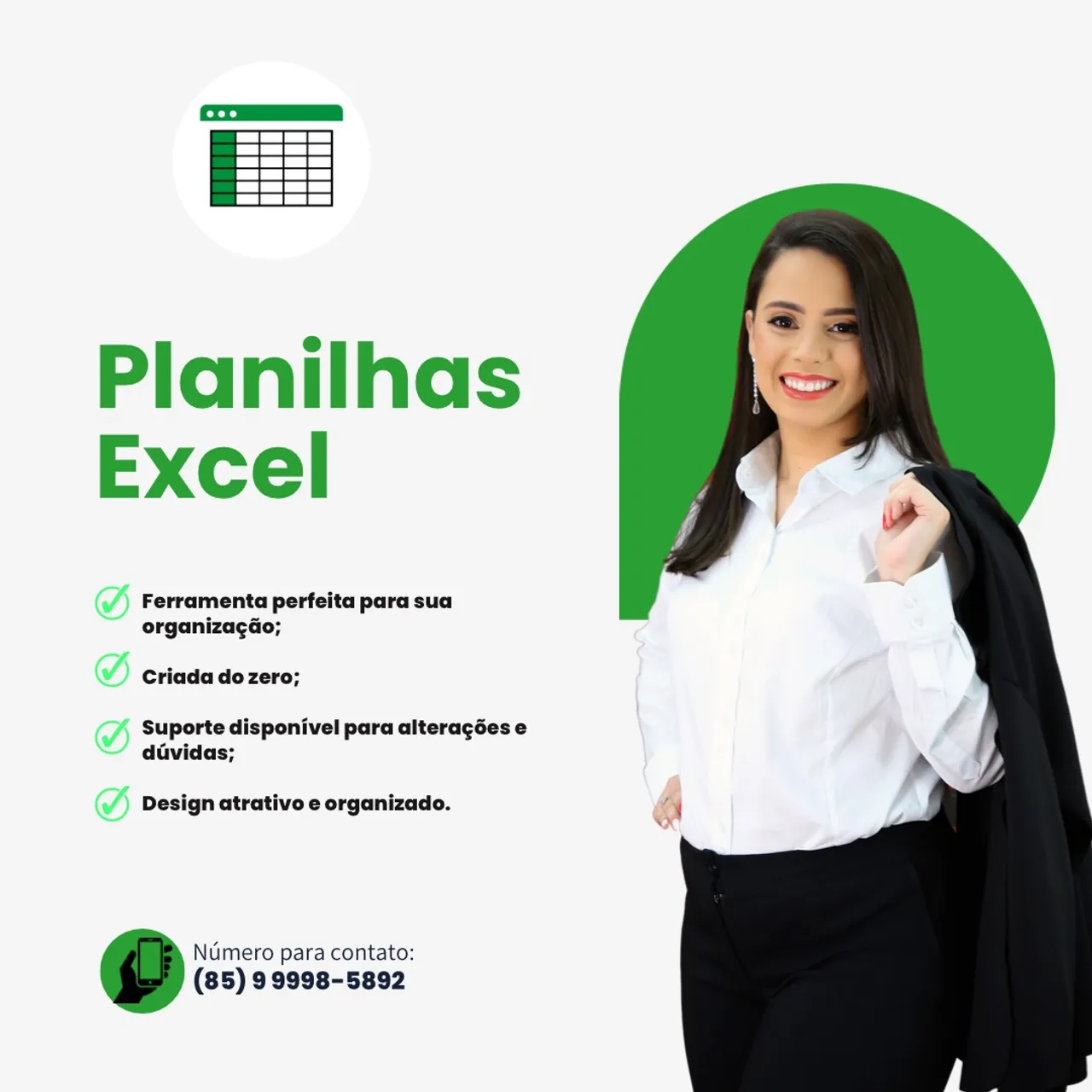 Planilha de EXCEL e Posts para INSTAGRAM