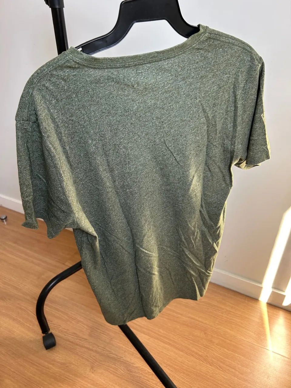 Camiseta V-neck Old Navy Verde - Foto 2