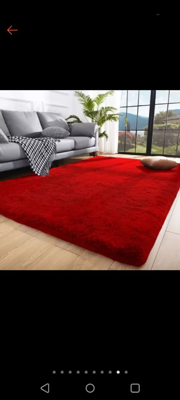 Tapete Pelúcia Vermelho