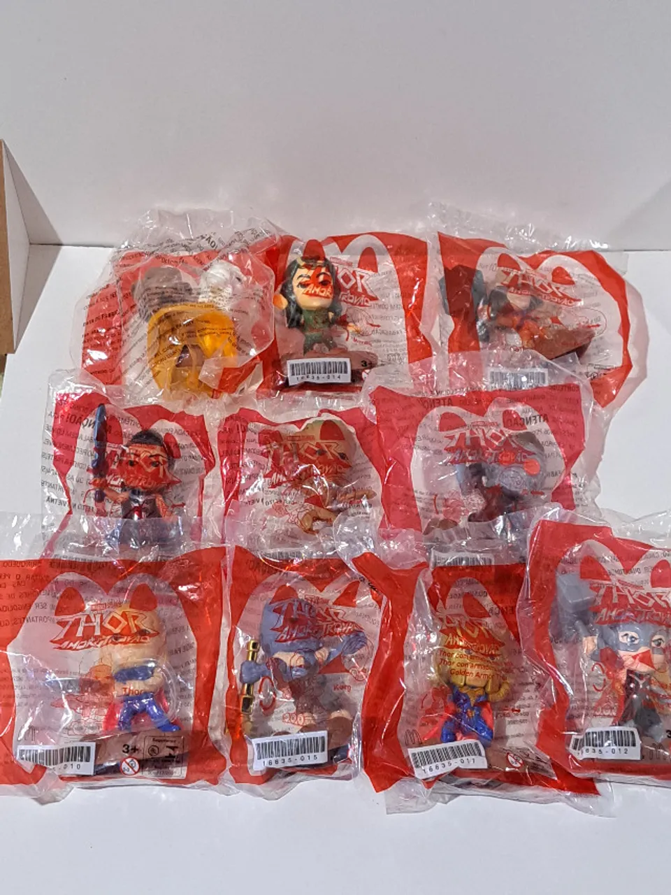 Miniaturas Thor Amor e Trovão McDonalds Lacradas - Coleção completa