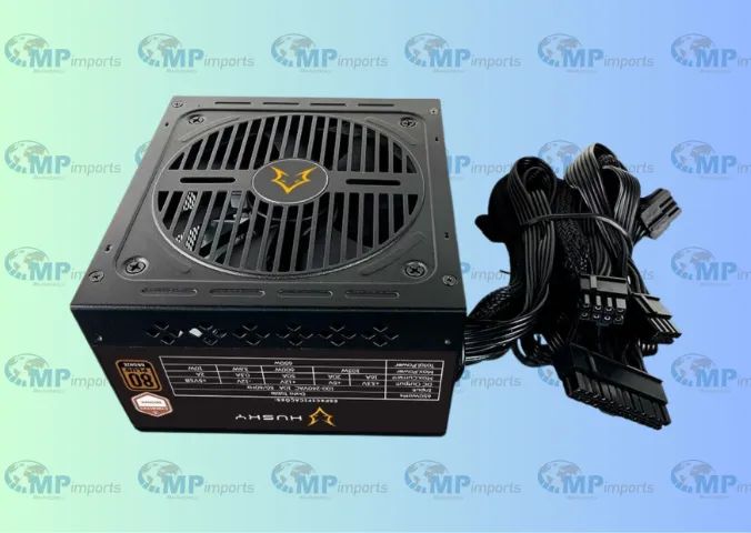 Loja MP Imports: Fonte Husky Sledger 650W, 80 Plus Bronze, Cybenetics Bronze, PFC ativo - Foto 4