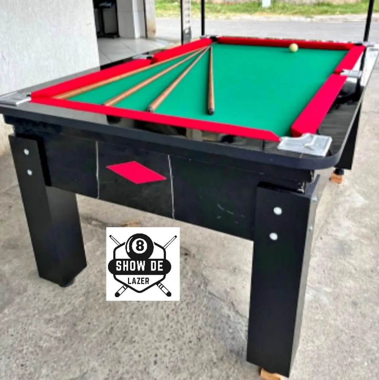 Sinuca Premium De Gaveta Verde Com Vermelho  - Foto 4
