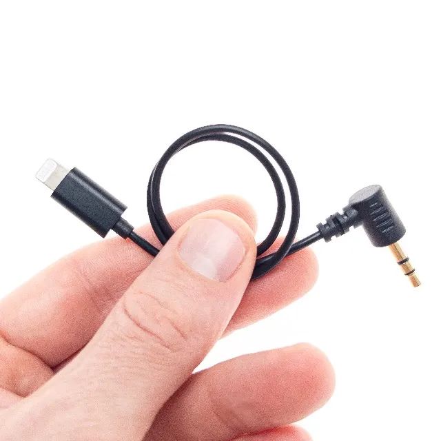 Cabo P2 Apple Lightning de 25cm à 30cm audio